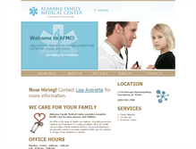 Tablet Screenshot of alabamafamilymedicalcenter.com